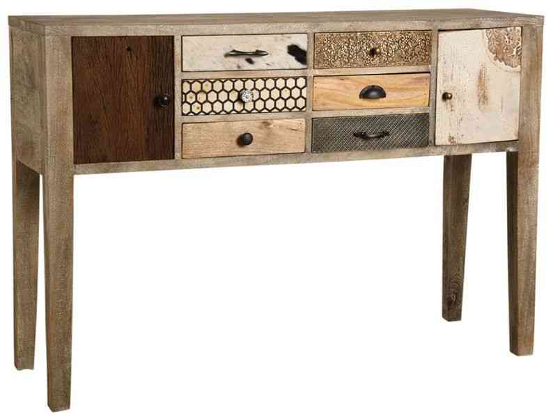 decoration-salon-boheme-console-bois